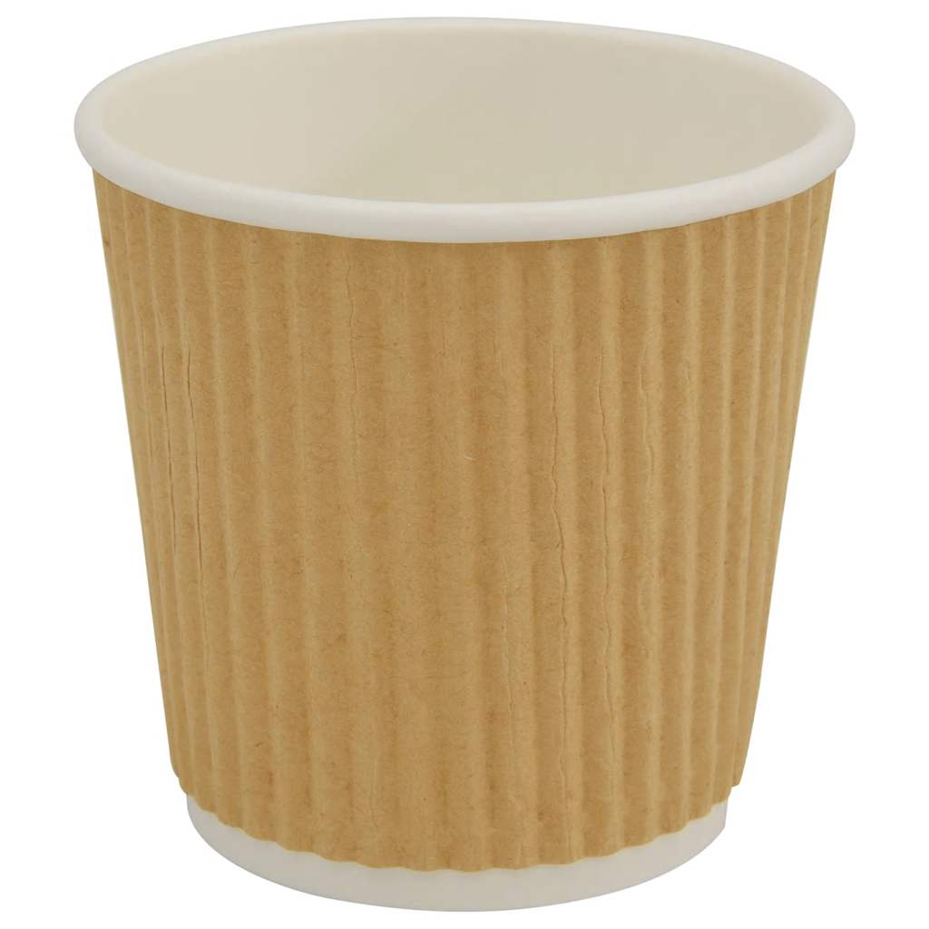 vidaXL Papierowe kubki z pokrywkami, 1000 szt., 4oz, 100ml