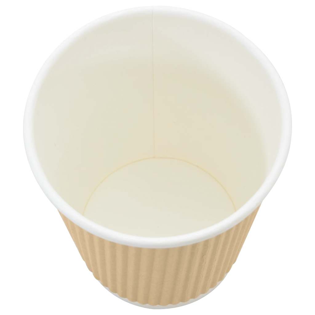 vidaXL Papierowe kubki z pokrywkami, 1000 szt., 8oz, 200ml