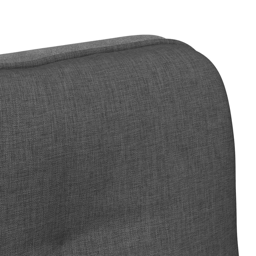 vidaXL Obrotowe krzesło biurowe, ciemnoszare, obite tkaniną