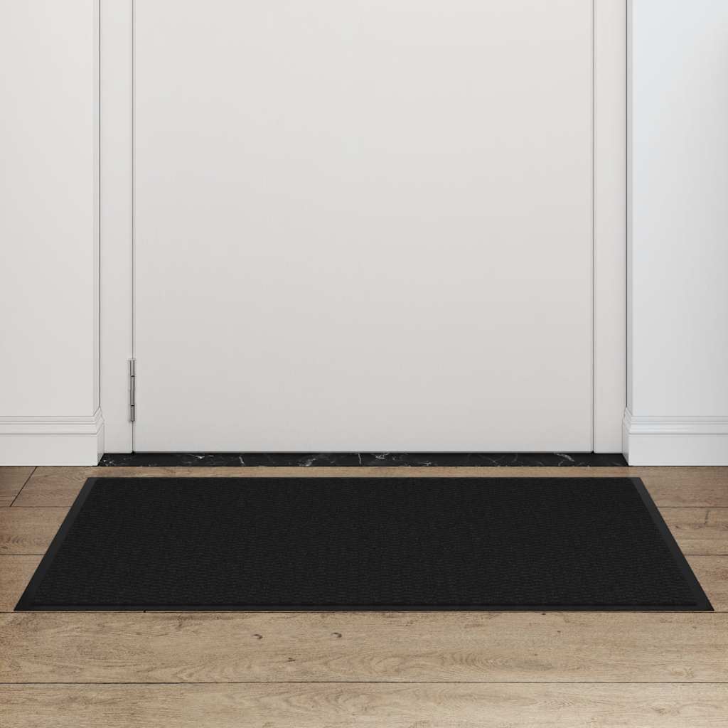 vidaXL Wycieraczka Czarna 60x90 cm