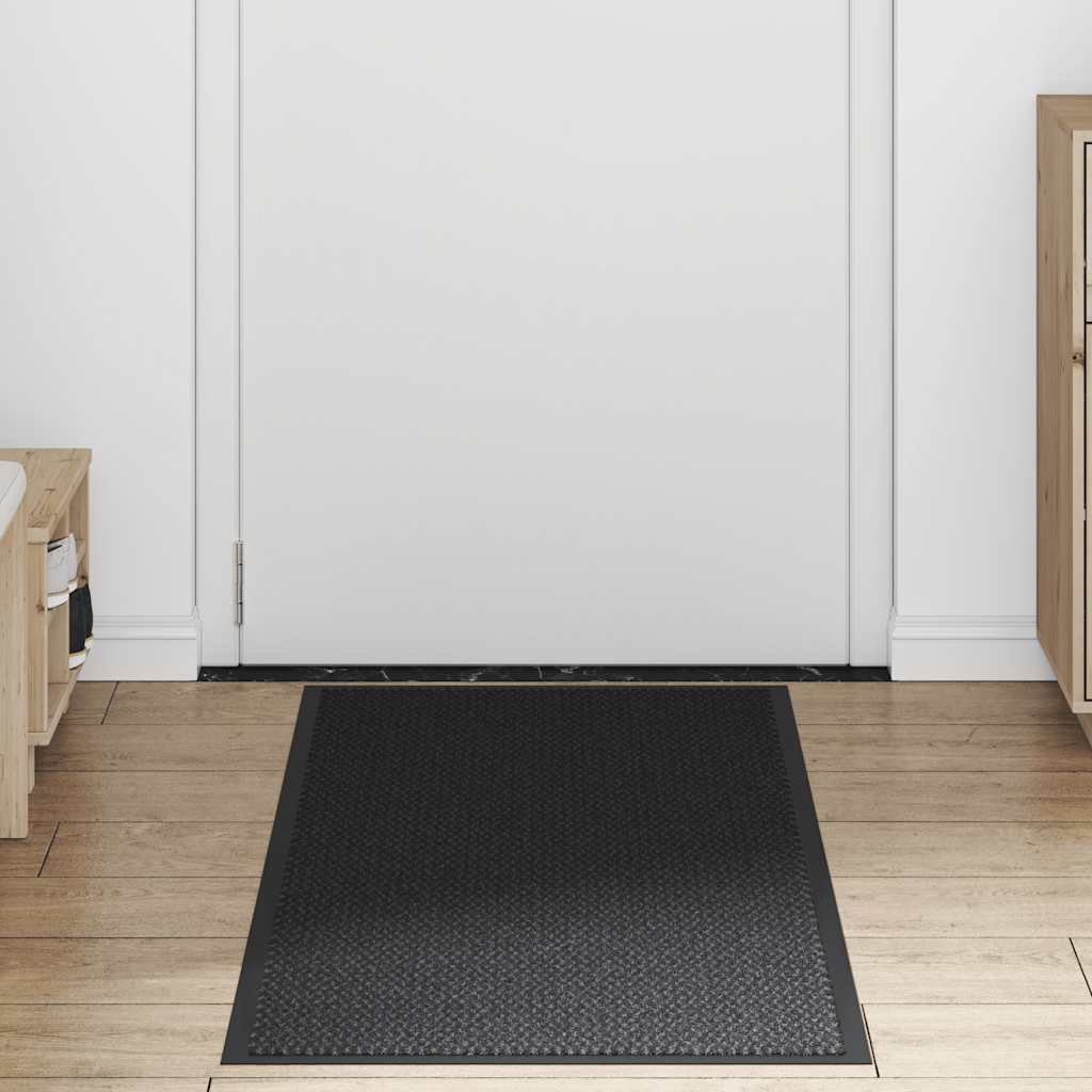 vidaXL Wycieraczka Czarna 60x150 cm