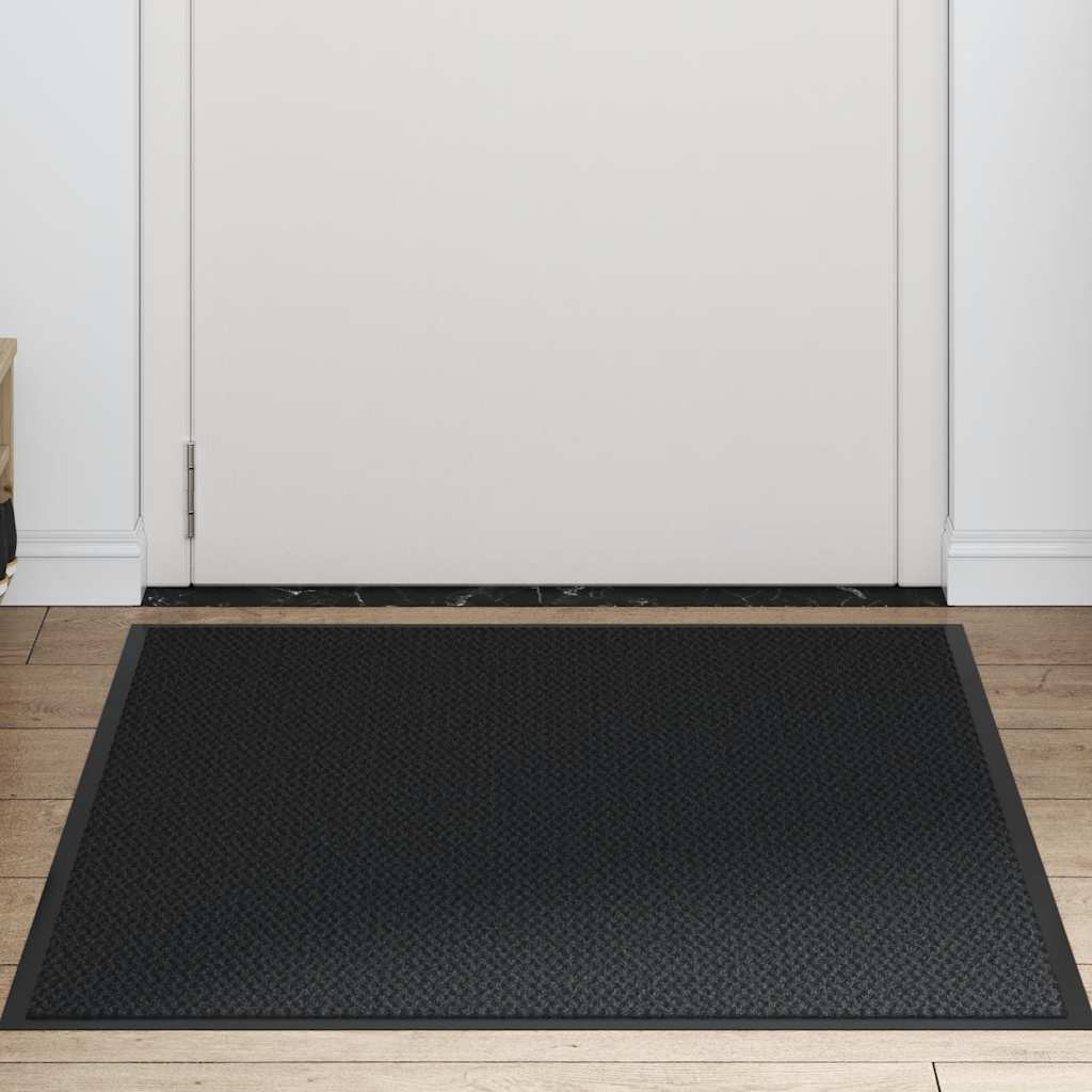 vidaXL Wycieraczka, czarna, 80 x 120 cm