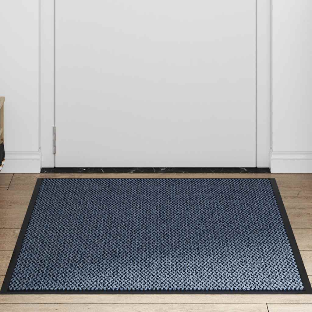 vidaXL Wycieraczka Niebieska 80x120 cm