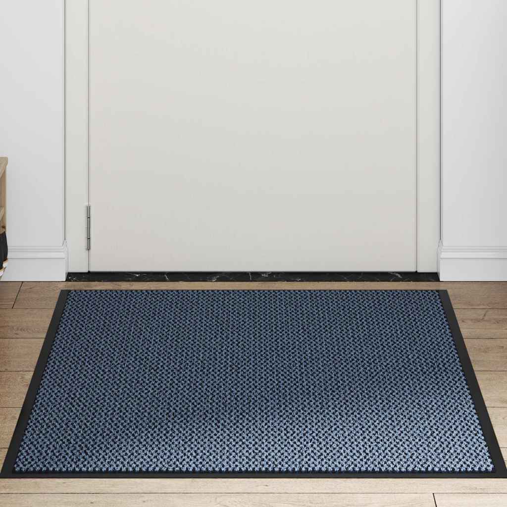 vidaXL Wycieraczka Niebieska 90x120 cm