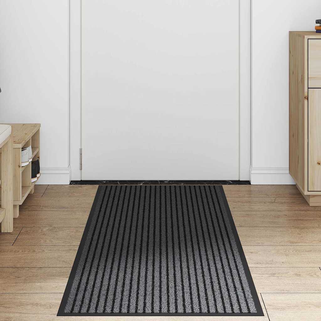 vidaXL Dywanik wejściowy Czarny 60 x 150 cm polipropylen