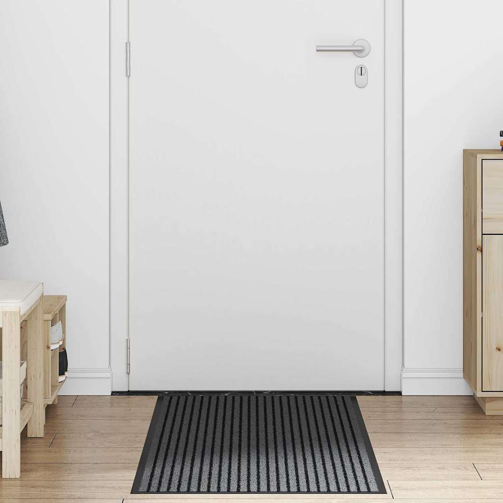 vidaXL Dywanik wejściowy Czarny 60 x 150 cm polipropylen