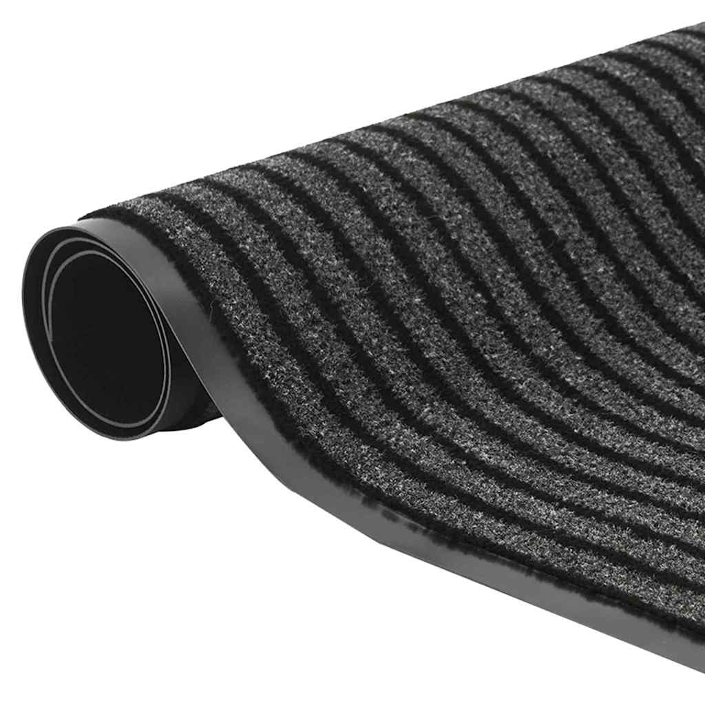 vidaXL Dywanik wejściowy Czarny 80 x 120 cm polipropylen