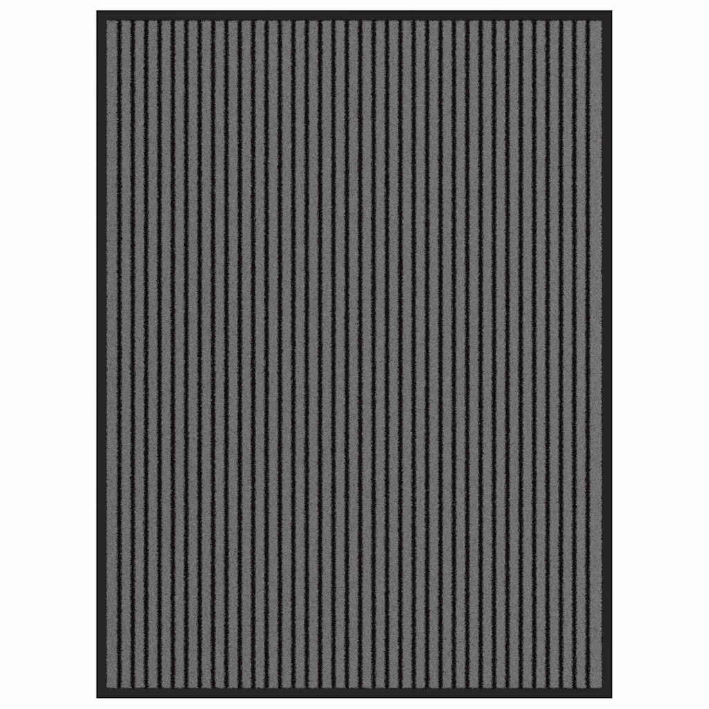 vidaXL Dywanik wejściowy Czarny 80 x 120 cm polipropylen