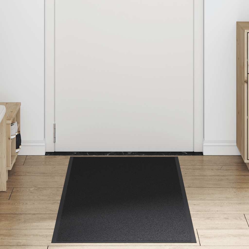 vidaXL Wycieraczka Czarna 60x150 cm
