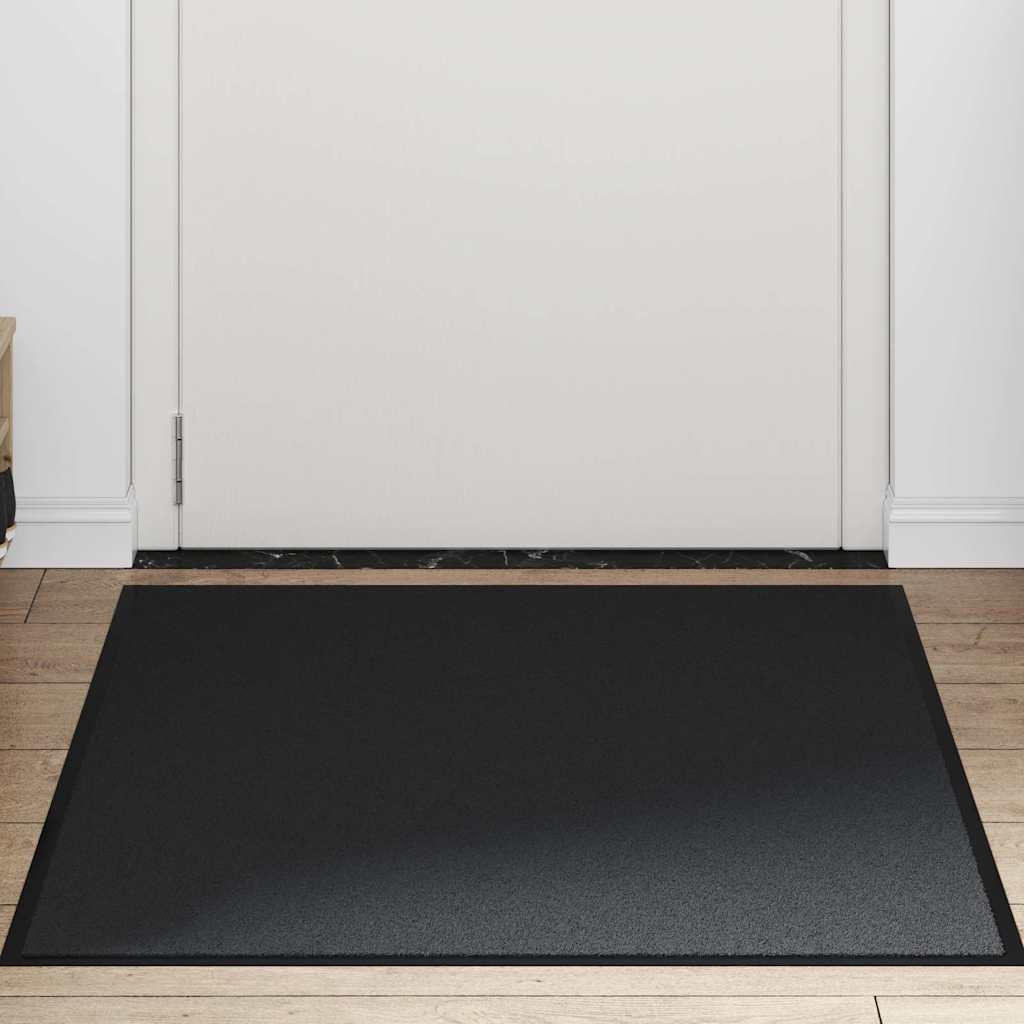 vidaXL Wycieraczka, czarna, 80 x 120 cm
