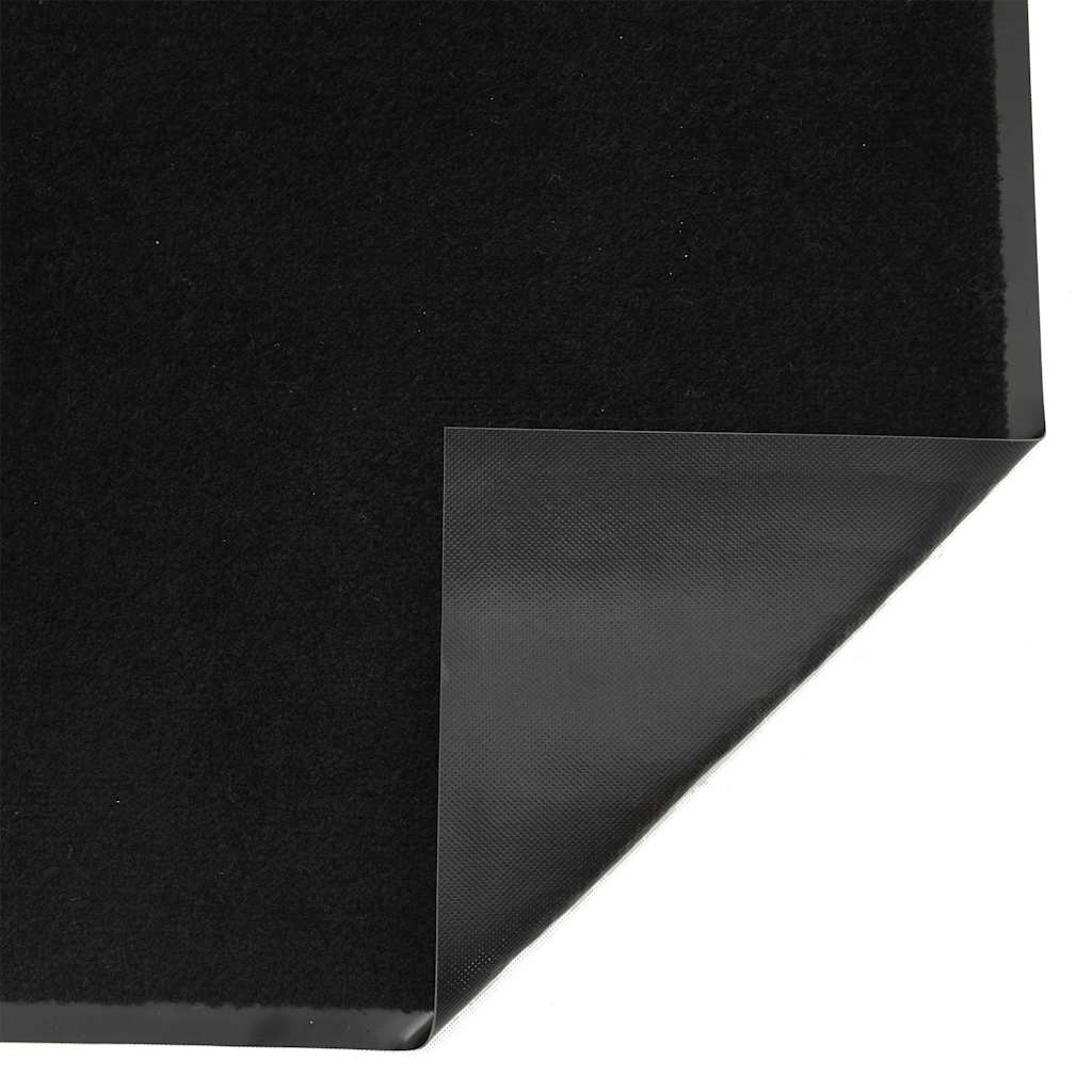 vidaXL Wycieraczka, czarna, 80 x 120 cm