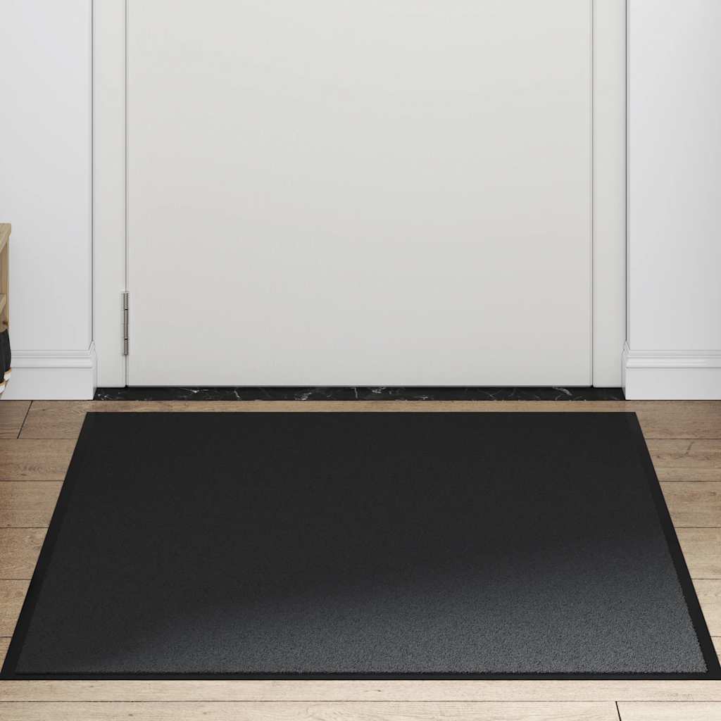 vidaXL Wycieraczka Czarna 90x120 cm