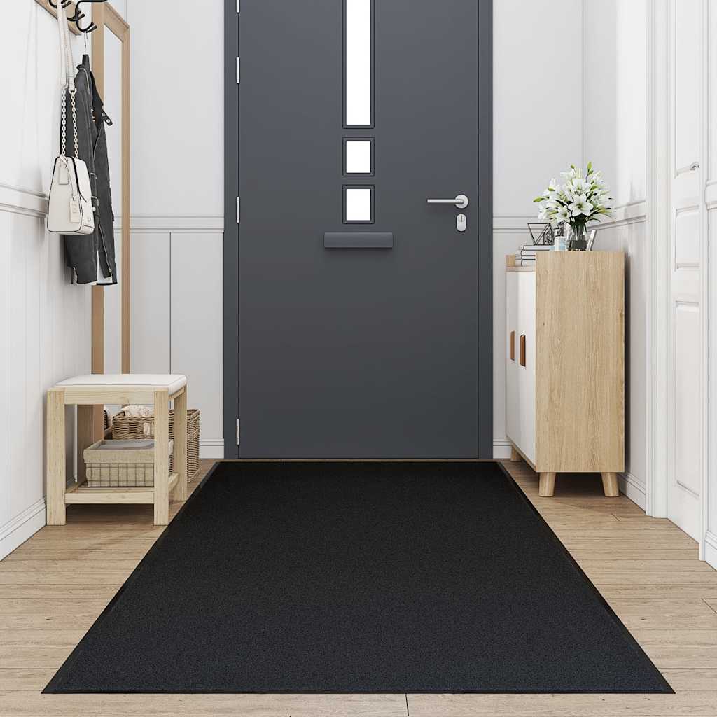 vidaXL Wycieraczka Czarna 115x500 cm