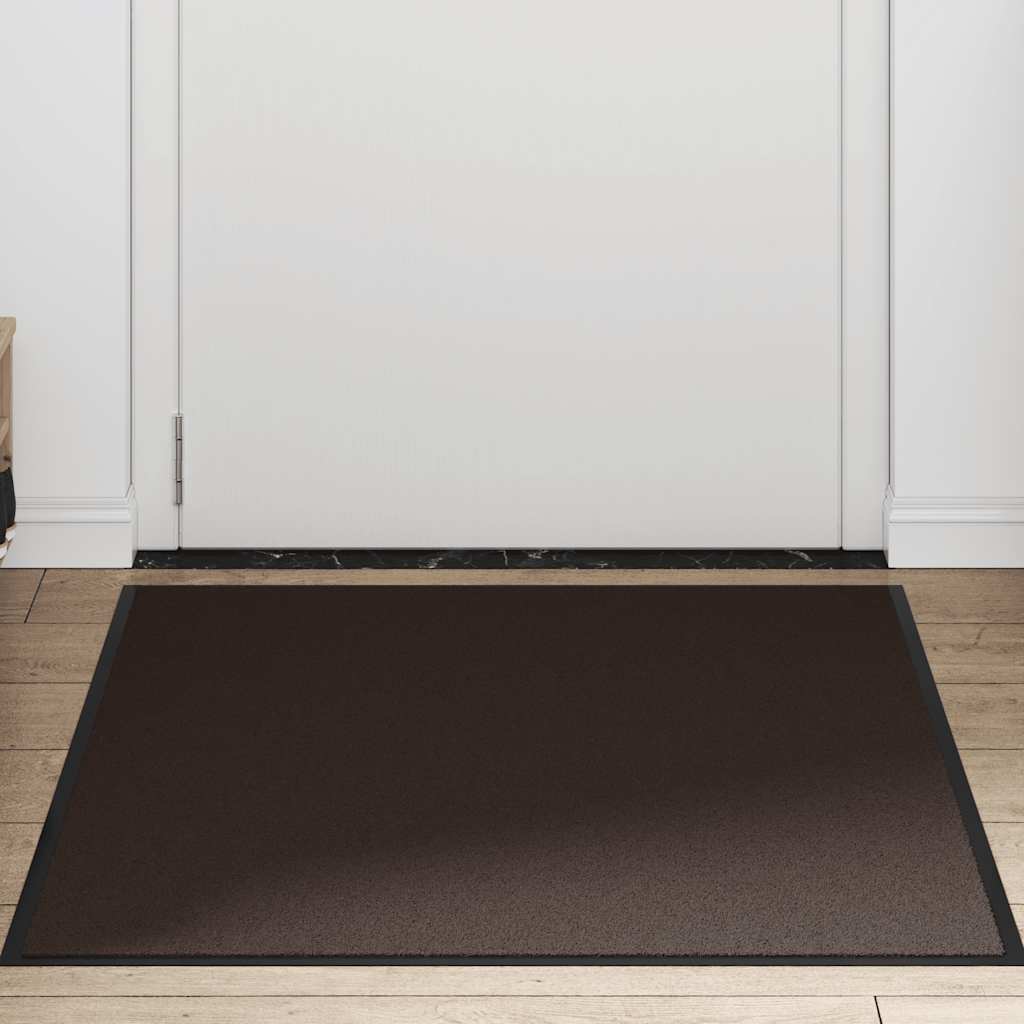 vidaXL Wycieraczka Brązowa 90x120 cm