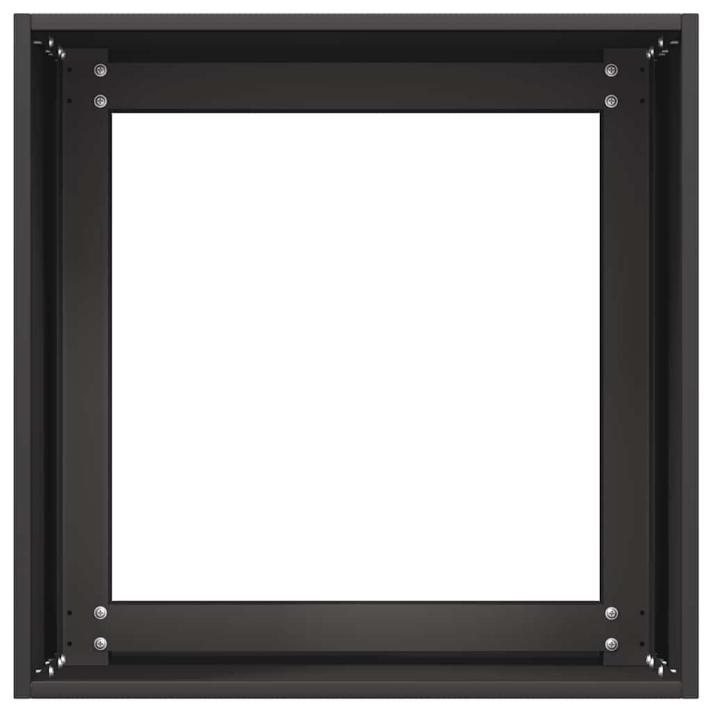 vidaXL Donica, czarna, 40x40x40 cm, stal walcowana na zimno