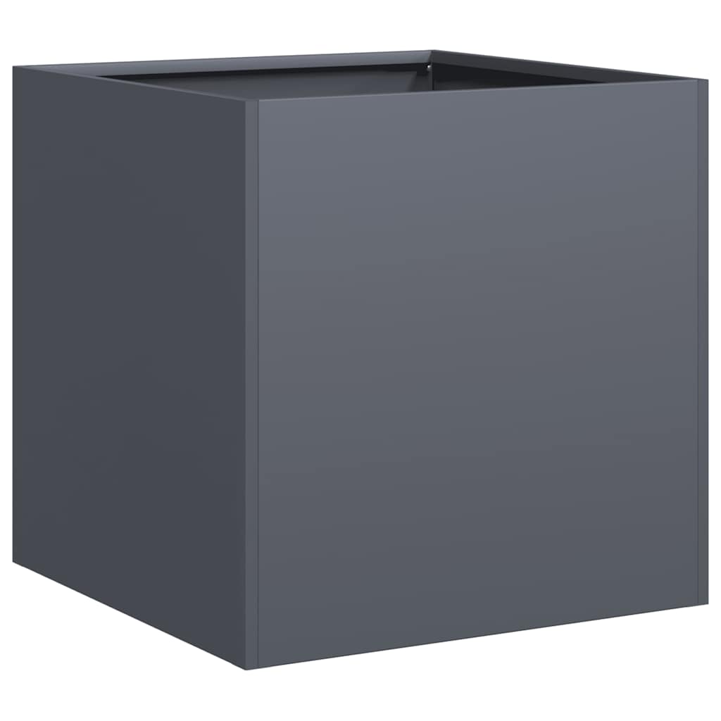vidaXL Donica, antracytowa, 40x40x40 cm, stal walcowana na zimno