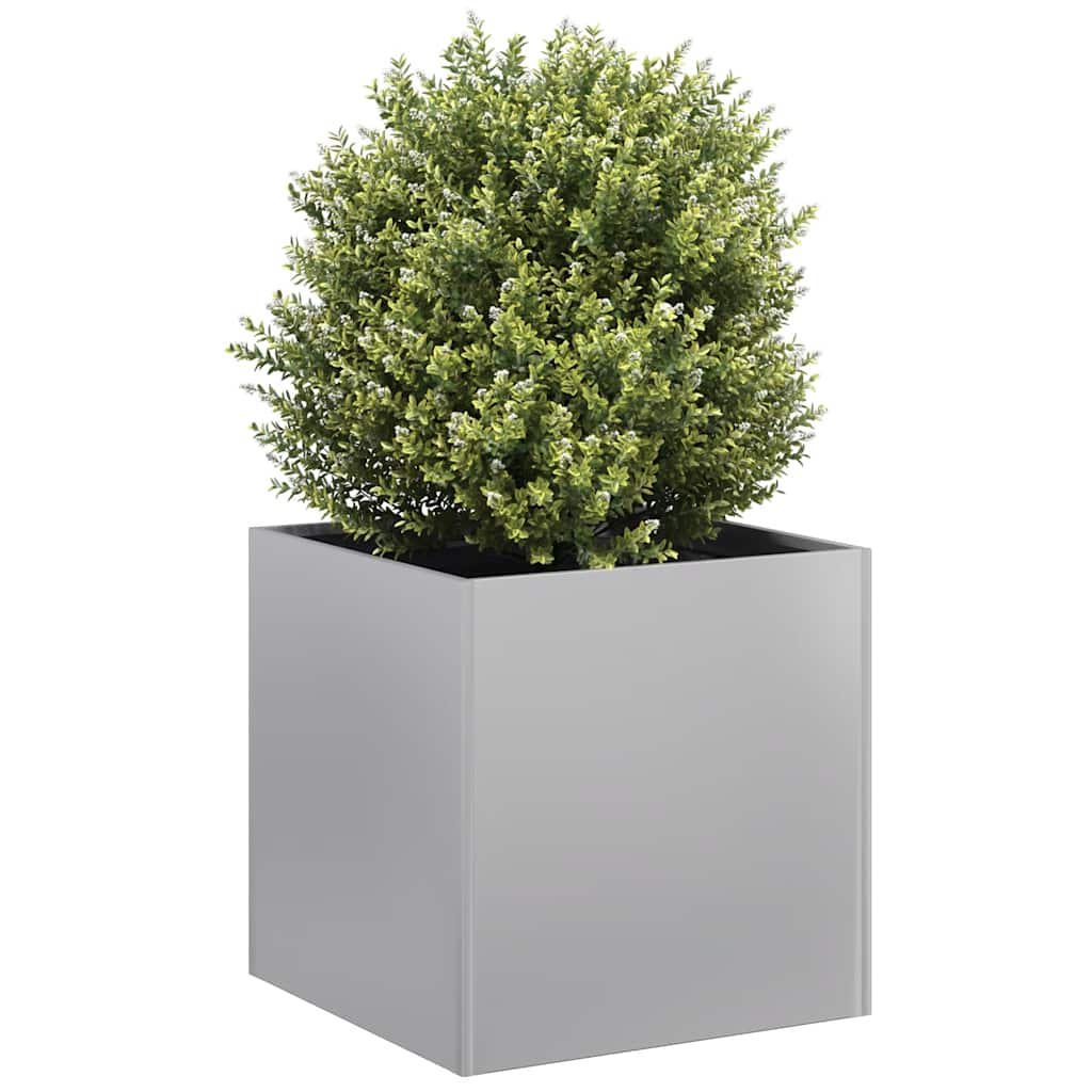 vidaXL Doniczka 40x40x40 cm Stal ocynkowana