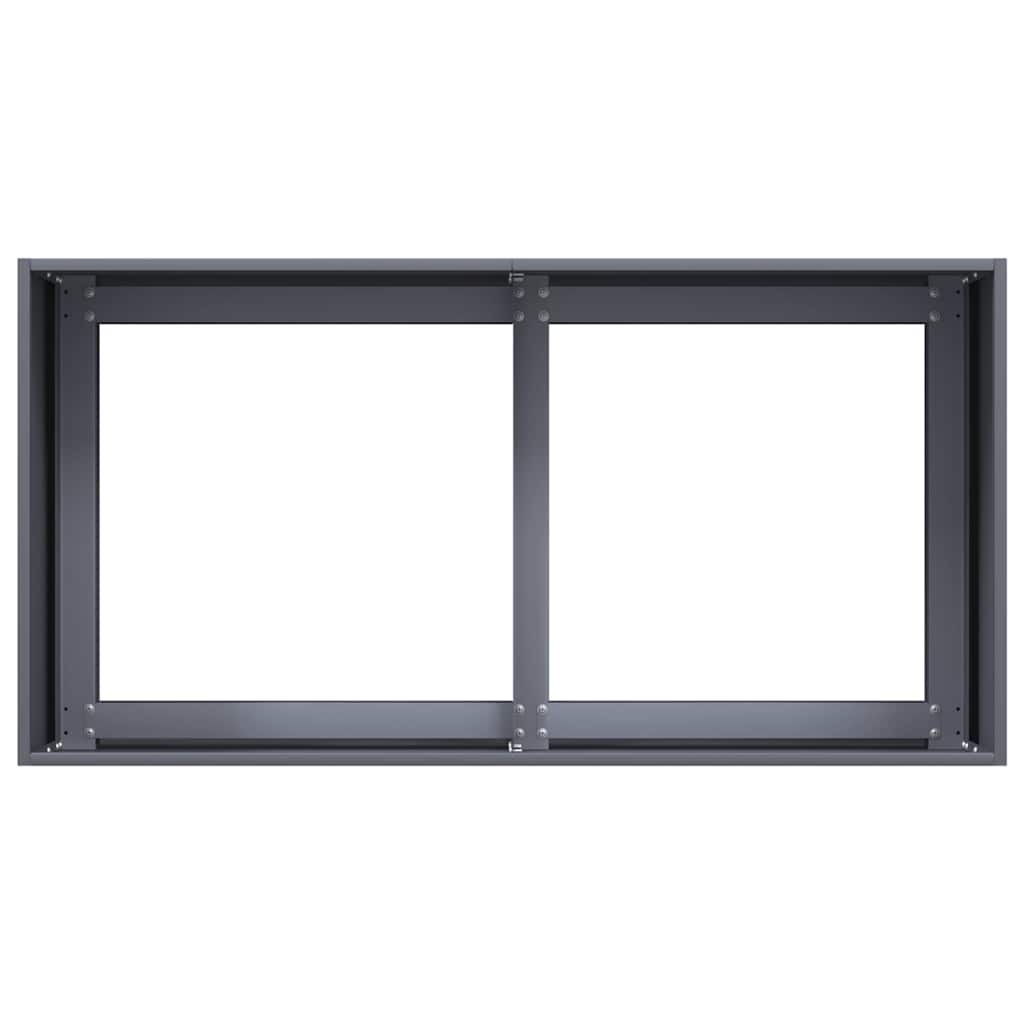 vidaXL Donica, antracytowa, 80x40x40 cm, stal walcowana na zimno