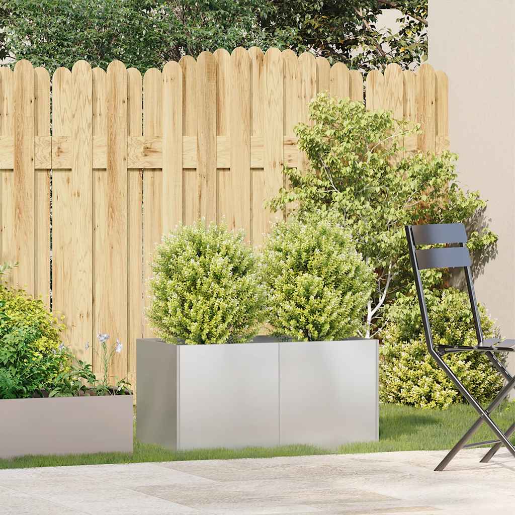 vidaXL Doniczka 80x40x40 cm Stal nierdzewna