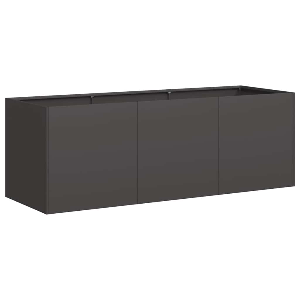 vidaXL Doniczka Czarna 120x40x40 cm Stal walcowana na zimno