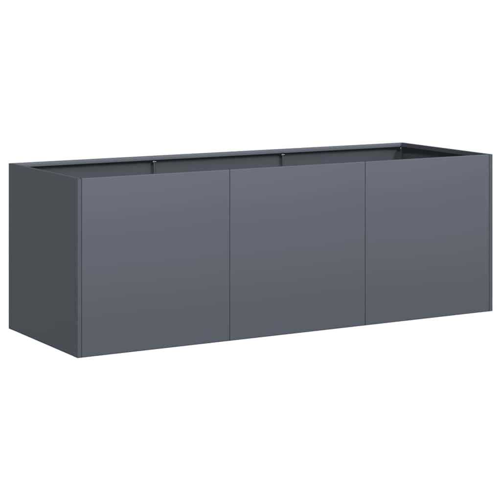 vidaXL Doniczka Antracyt 120x40x40 cm Stal walcowana na zimno