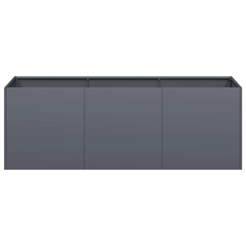 vidaXL Doniczka Antracyt 120x40x40 cm Stal walcowana na zimno