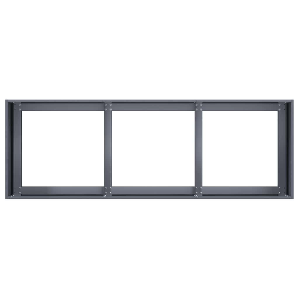 vidaXL Doniczka Antracyt 120x40x40 cm Stal walcowana na zimno