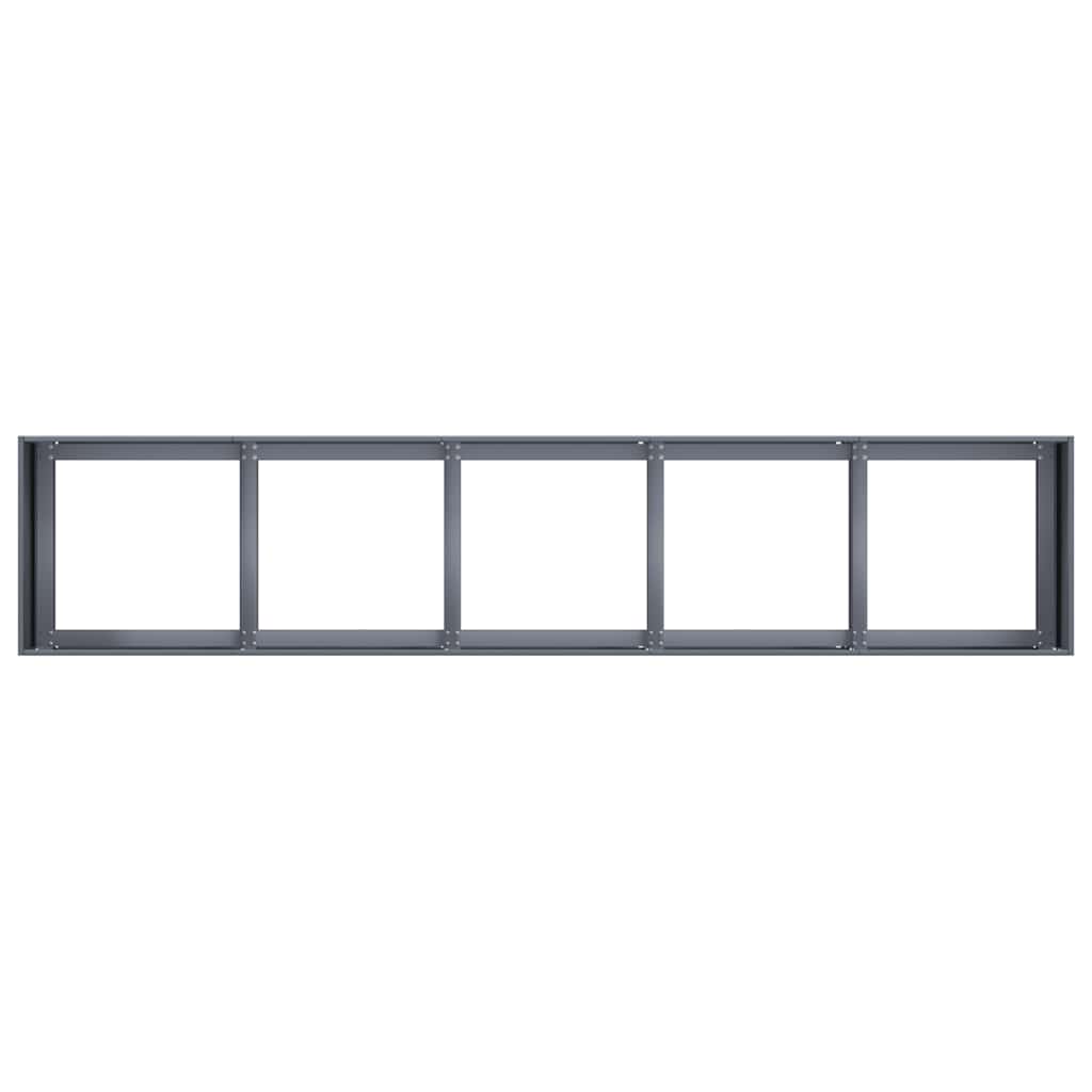 vidaXL Doniczka Antracyt 200x40x40 cm Stal walcowana na zimno