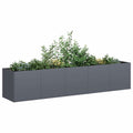 vidaXL Doniczka Antracyt 200x40x40 cm Stal walcowana na zimno