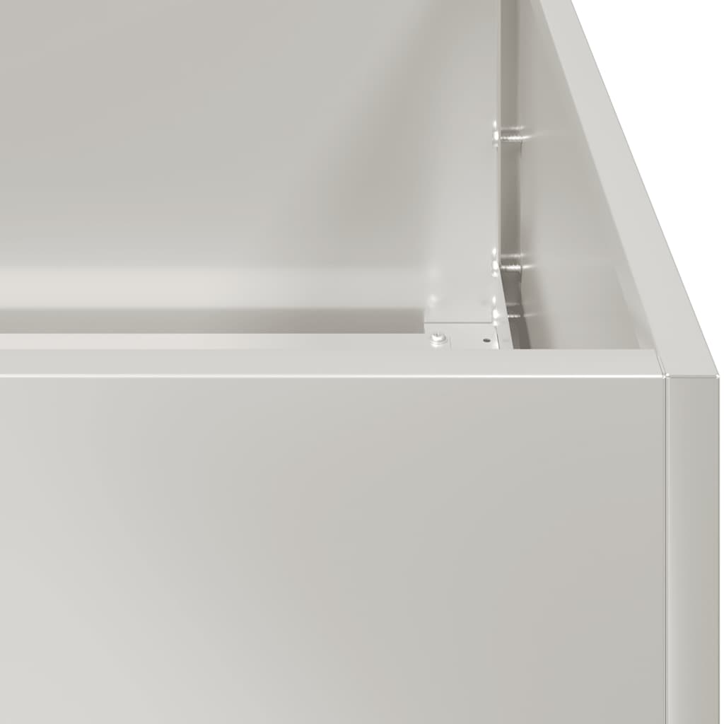 vidaXL Doniczka 200x40x40 cm Stal nierdzewna