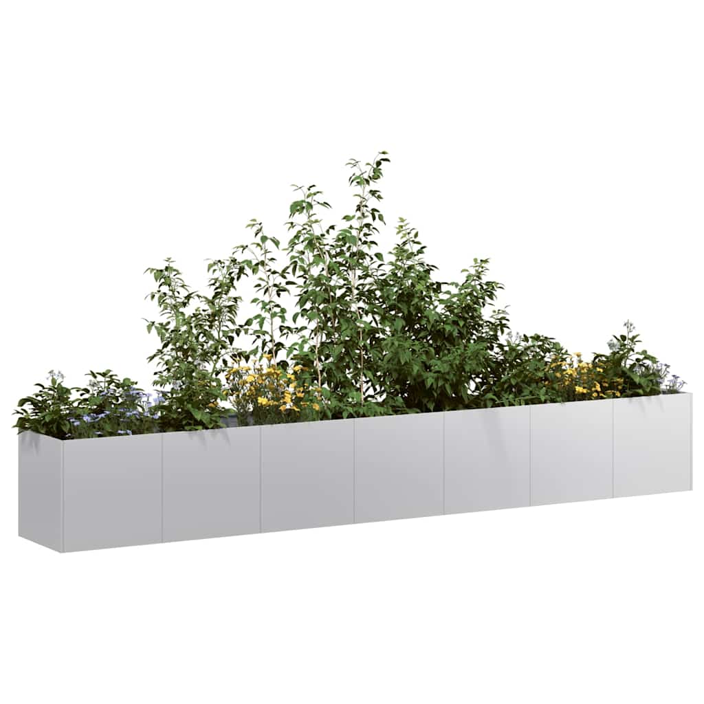 vidaXL Doniczka 280x40x40 cm Stal ocynkowana