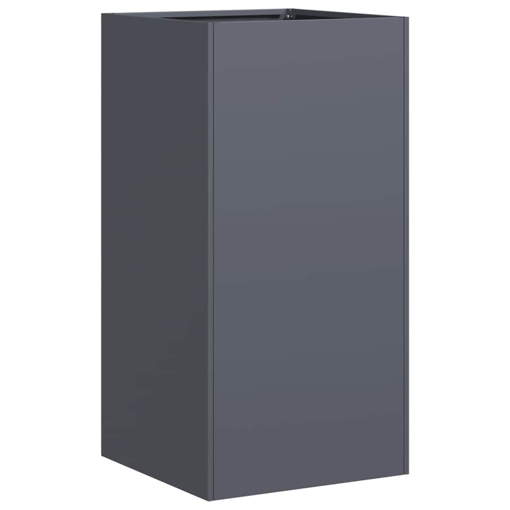 vidaXL Doniczka Antracyt 40x40x80 cm Stal walcowana na zimno