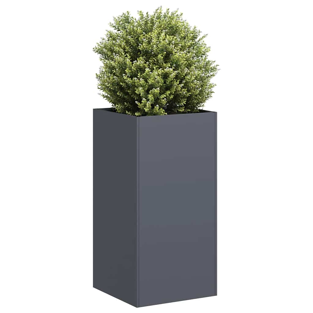 vidaXL Doniczka Antracyt 40x40x80 cm Stal walcowana na zimno