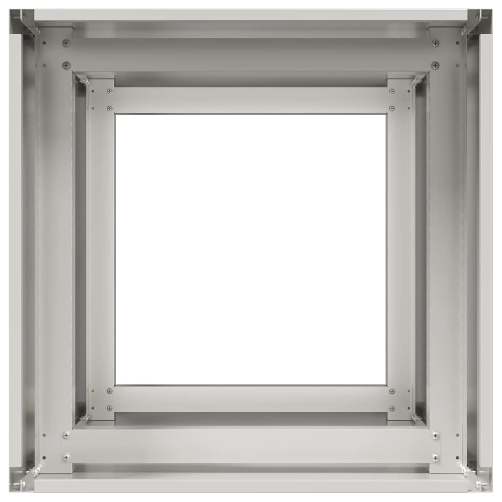 vidaXL Doniczka 40x40x80 cm Stal nierdzewna