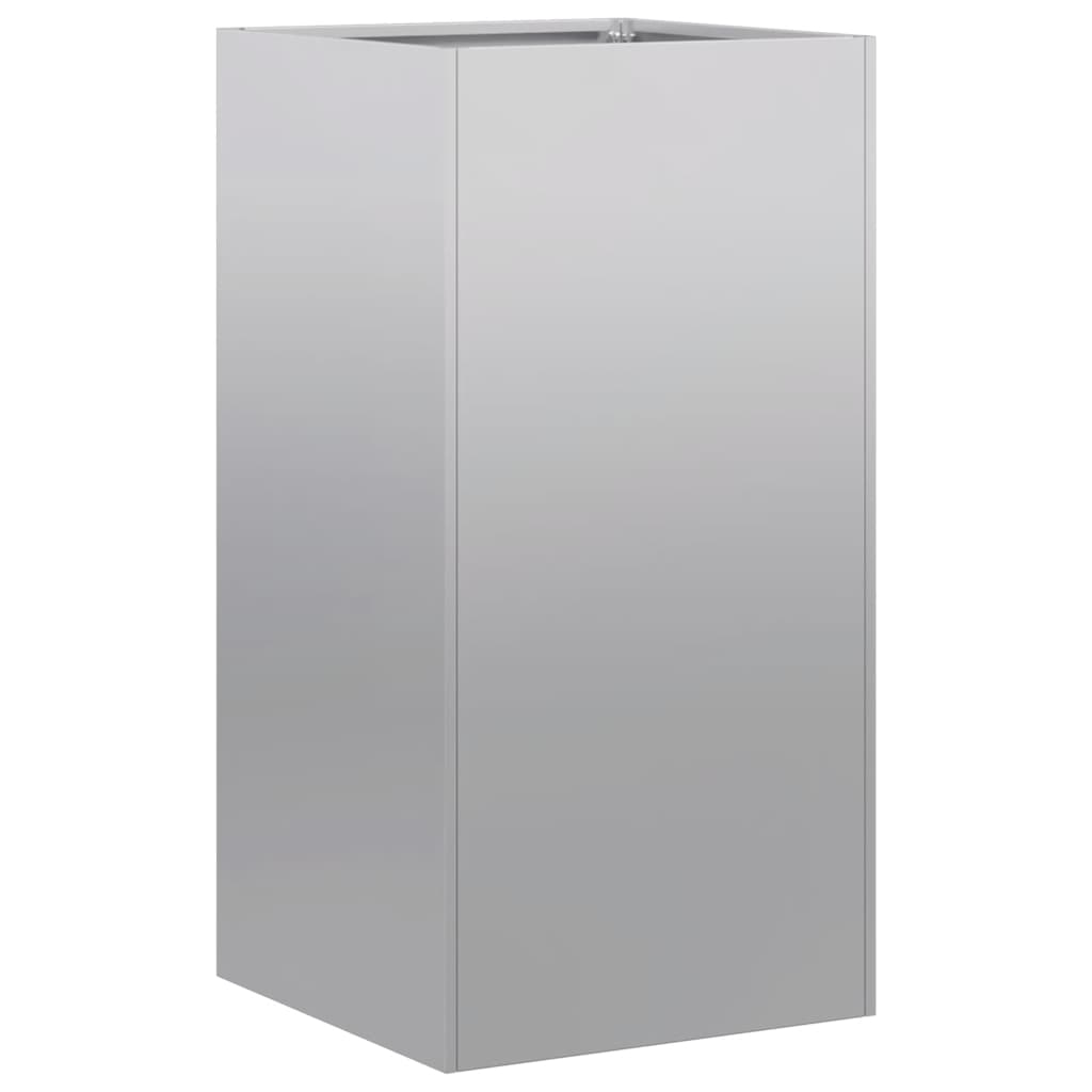 vidaXL Doniczka 40x40x80 cm Stal ocynkowana