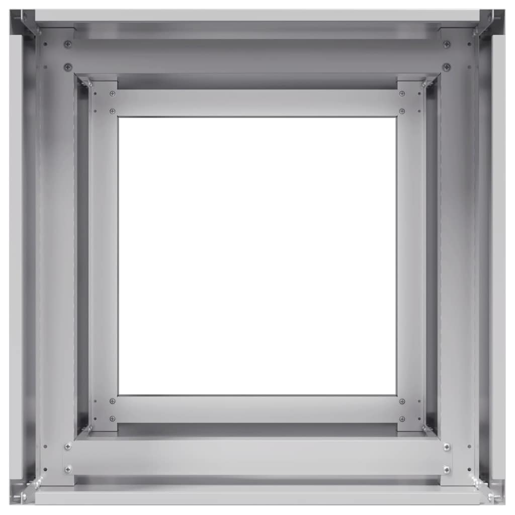 vidaXL Doniczka 40x40x80 cm Stal ocynkowana