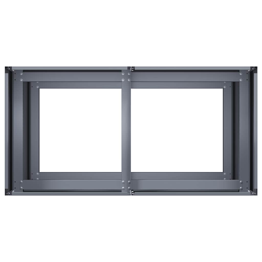 vidaXL Doniczka Antracyt 80x40x80 cm Stal walcowana na zimno