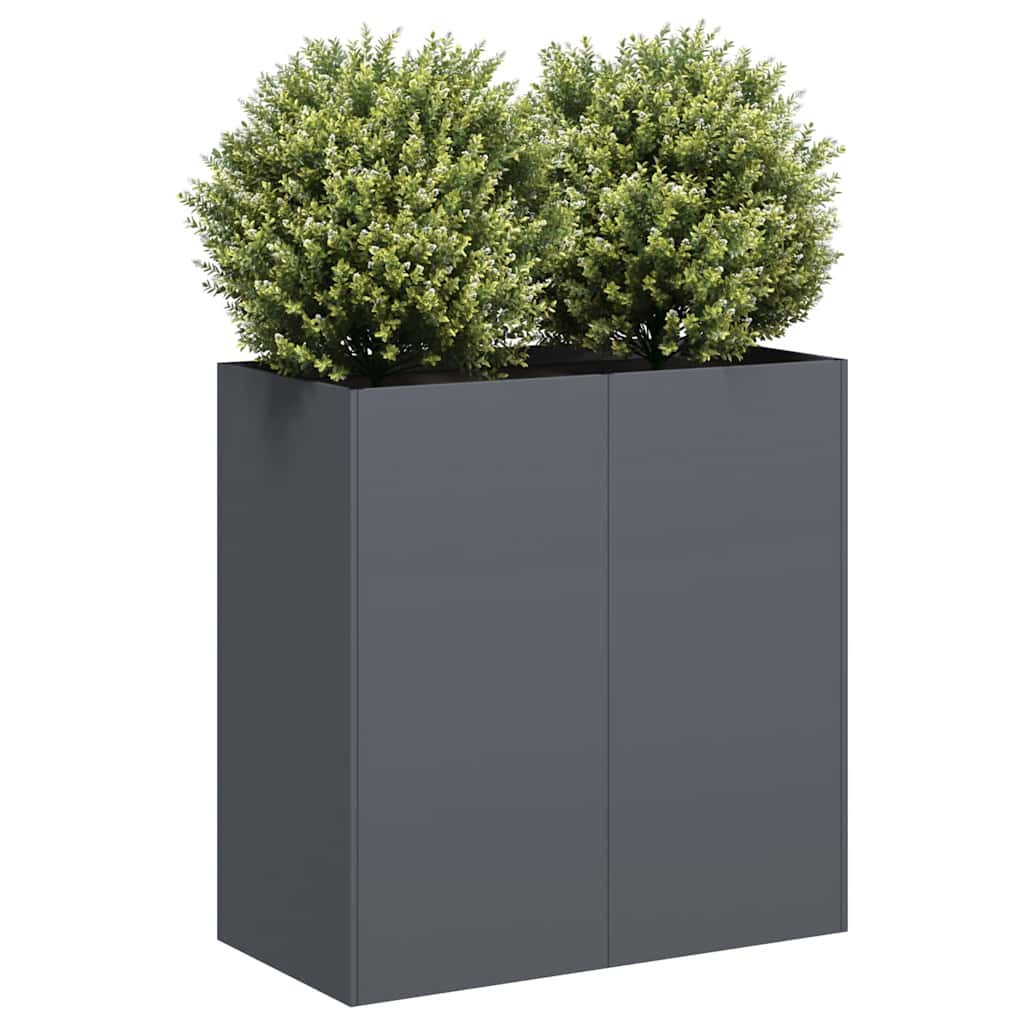 vidaXL Doniczka Antracyt 80x40x80 cm Stal walcowana na zimno