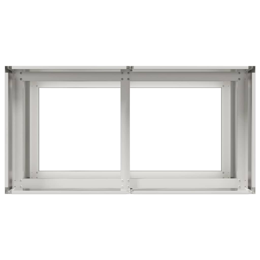 vidaXL Doniczka 80x40x80 cm Stal nierdzewna