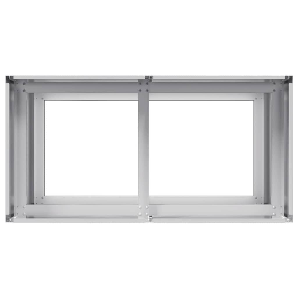 vidaXL Doniczka 80x40x80 cm Stal ocynkowana