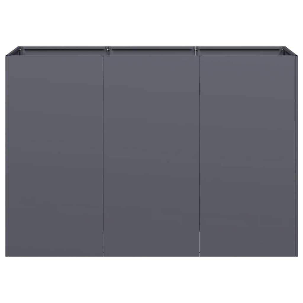 vidaXL Doniczka Antracyt 120x40x80 cm Stal walcowana na zimno