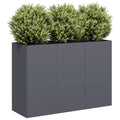 vidaXL Doniczka Antracyt 120x40x80 cm Stal walcowana na zimno