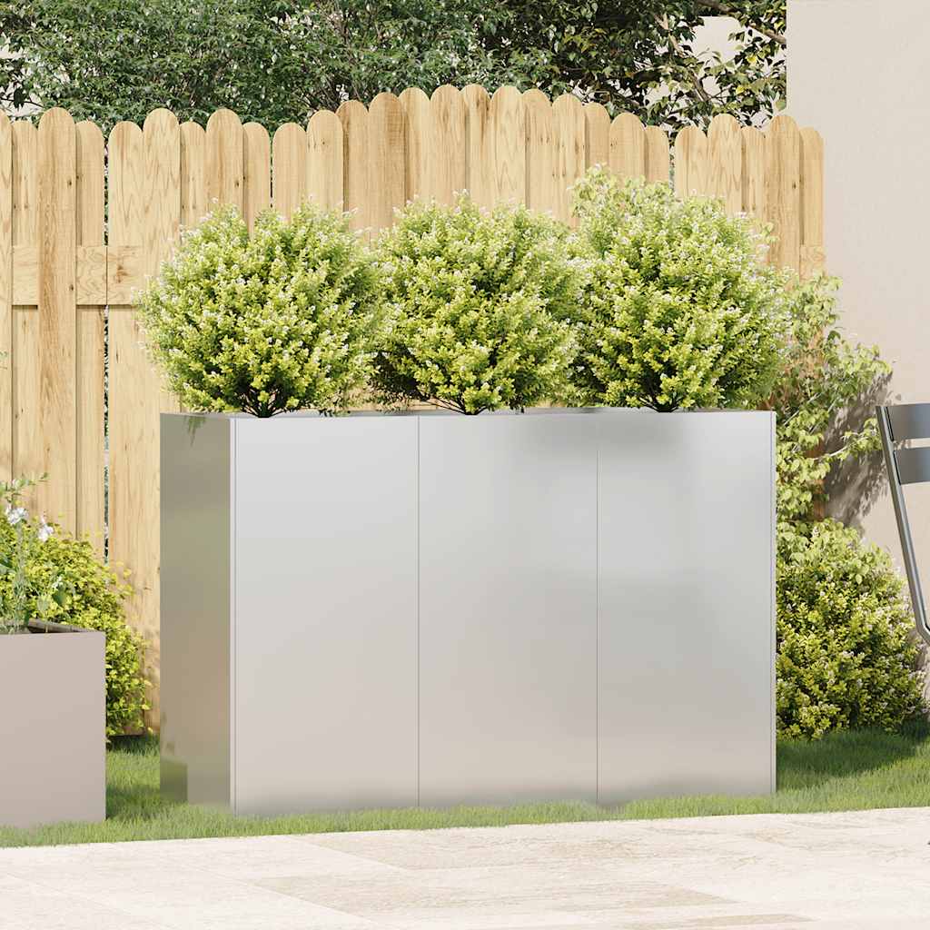 vidaXL Doniczka 120x40x80 cm Stal nierdzewna