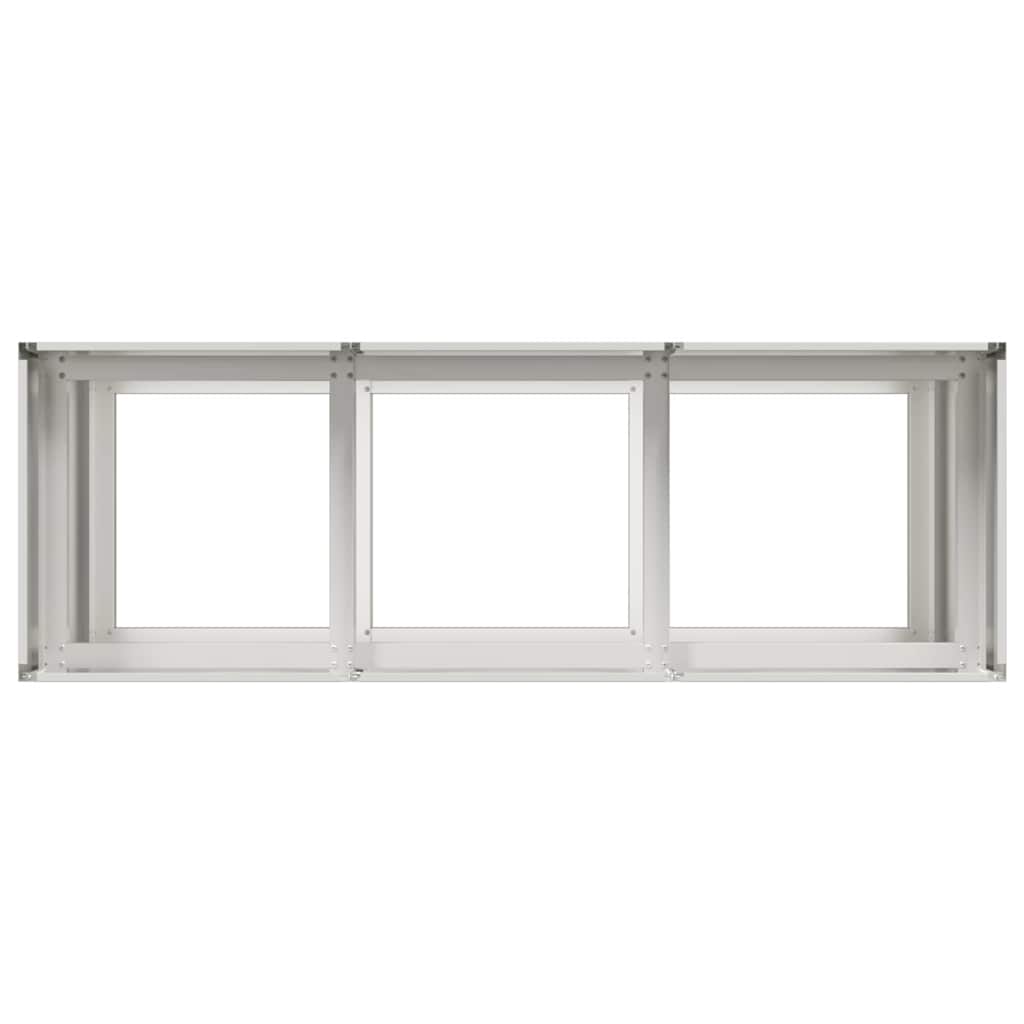 vidaXL Doniczka 120x40x80 cm Stal nierdzewna
