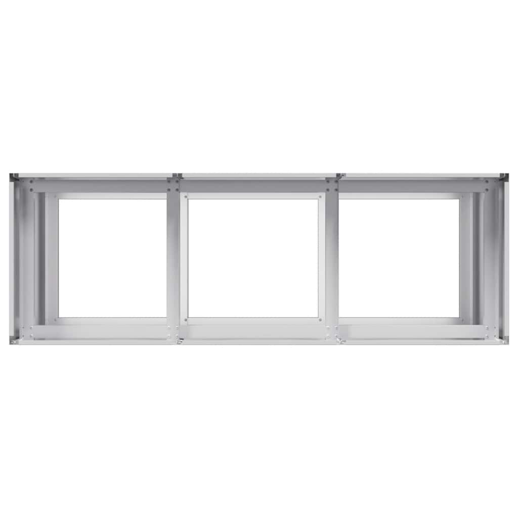 vidaXL Doniczka 120x40x80 cm Stal ocynkowana