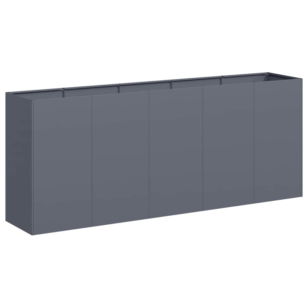 vidaXL Doniczka Antracyt 200x40x80 cm Stal walcowana na zimno