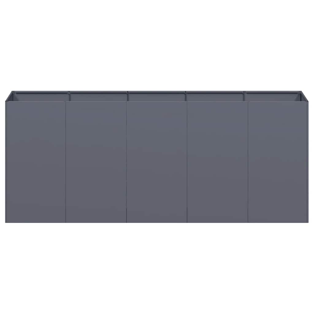 vidaXL Doniczka Antracyt 200x40x80 cm Stal walcowana na zimno