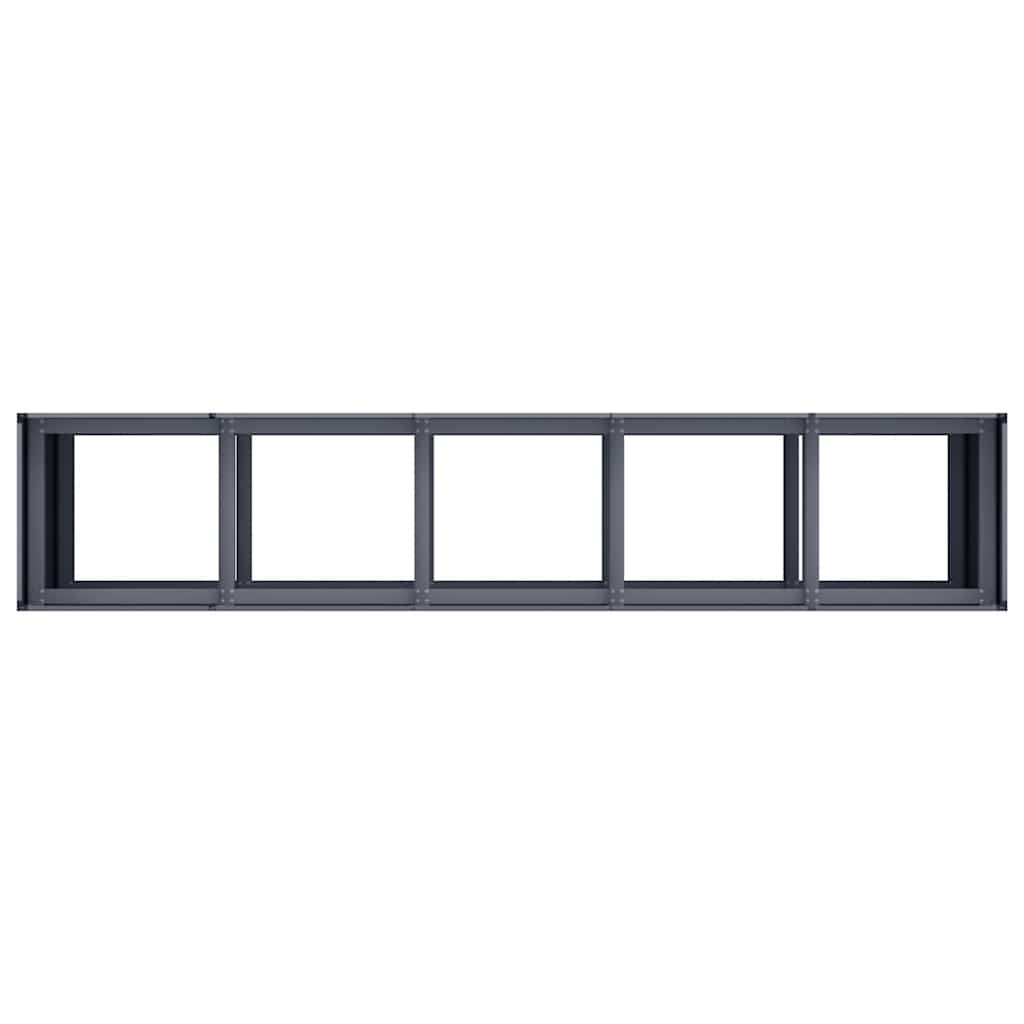 vidaXL Doniczka Antracyt 200x40x80 cm Stal walcowana na zimno