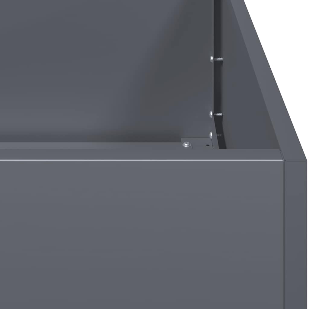 vidaXL Doniczka Antracyt 200x40x80 cm Stal walcowana na zimno