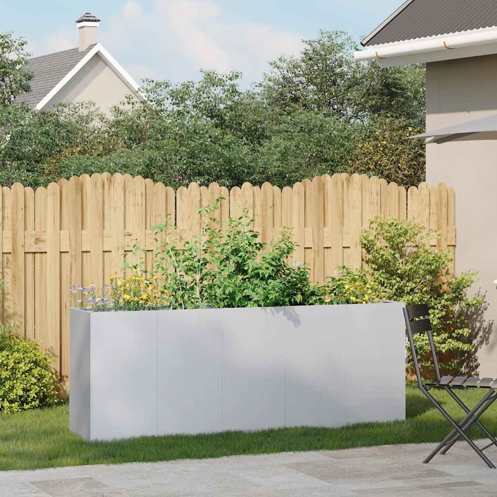 vidaXL Doniczka 200x40x80 cm Stal ocynkowana